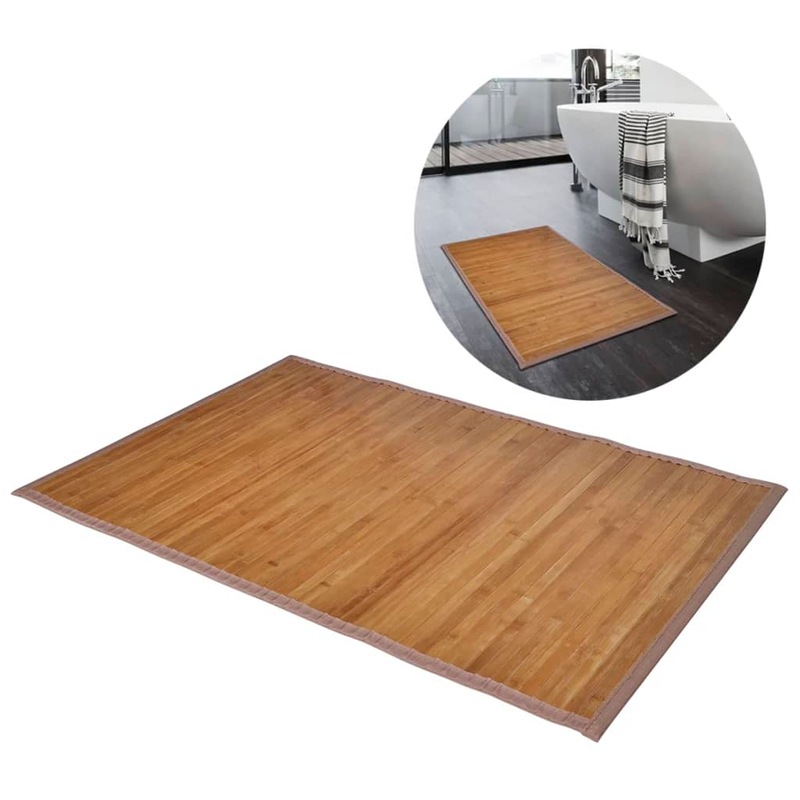 Buy 2 Bamboo Bath Mats 40 x 50 cm Brown vidaXL - MyDeal