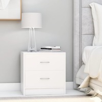 Bedside Cabinets 2 pcs White 40x30x40 cm Engineered Wood vidaXL
