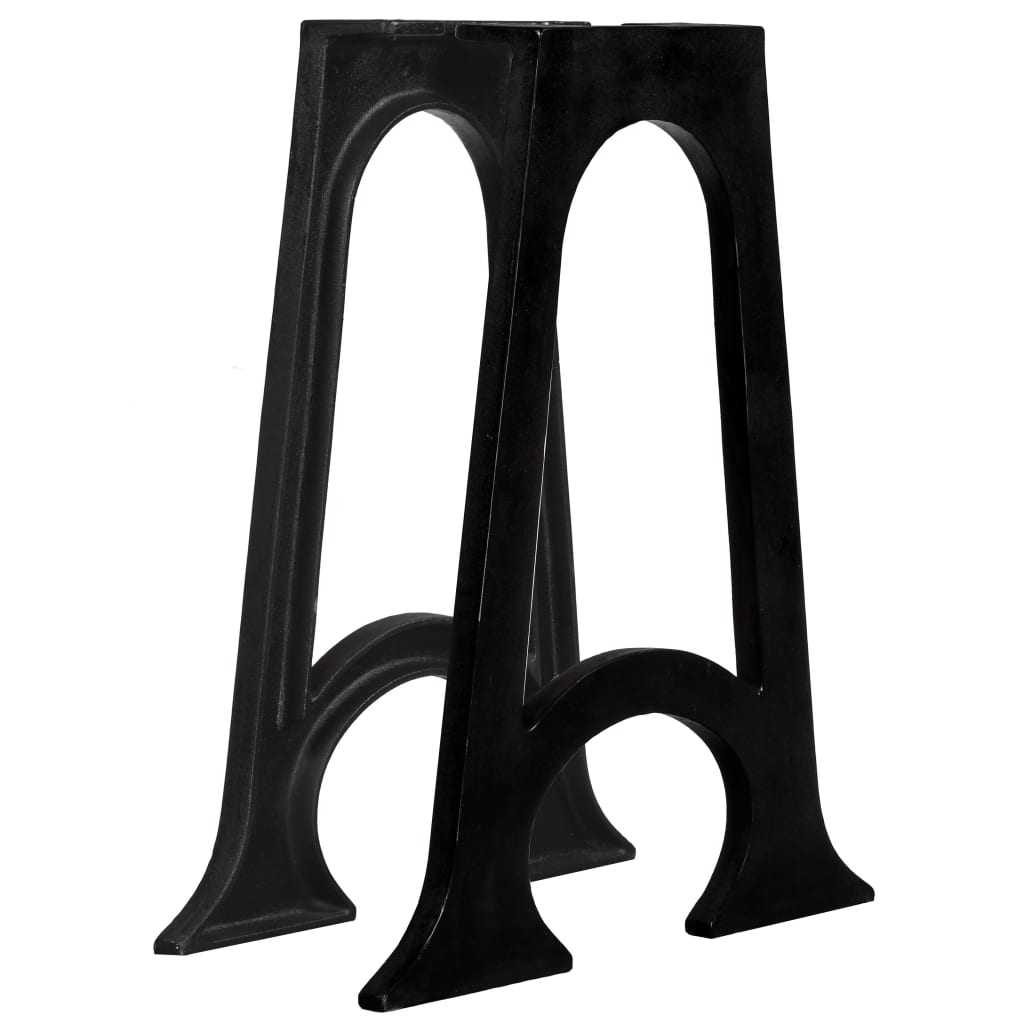 Dining Table Legs 2 pcs with Arched Base A-Frame Cast Iron vidaXL