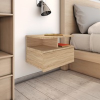 Floating Nightstands 2 pcs Sonoma Oak 40x31x27 cm Engineered Wood vidaXL