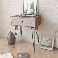 Nightstands with Drawer 2 pcs Brown vidaXL