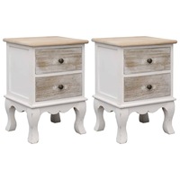 Bedside Cabinets 2 pcs 35x30x50 cm Paulownia Wood vidaXL