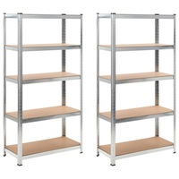 Storage Shelves 2 pcs 90x40x180 cm MDF vidaXL