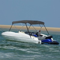 3 Bow Bimini Top Anthracite 183x160x137 cm vidaXL