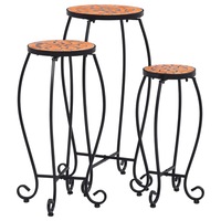 Mosaic Tables 3 pcs Terracotta Ceramic vidaXL