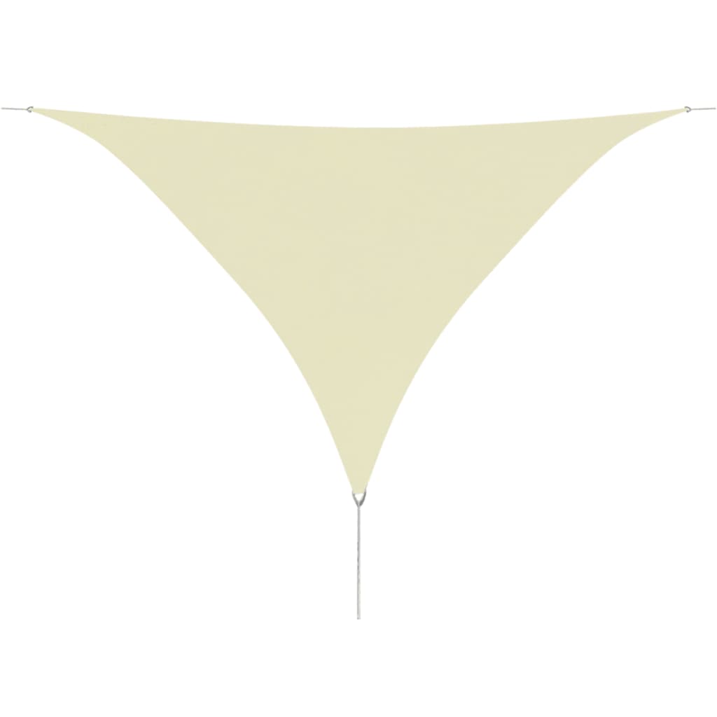 Sunshade Sail Oxford Fabric Triangular 3.6x3.6x3.6 m Cream vidaXL