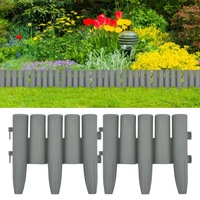 Lawn Edgings 36 pcs Grey 10 m PP vidaXL