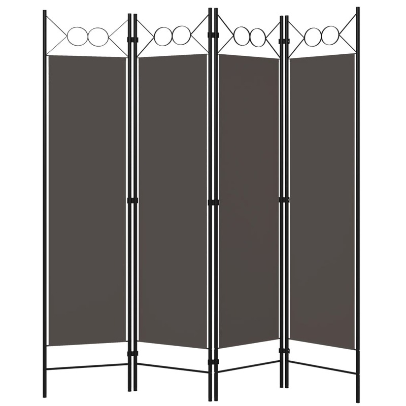 Buy 4-Panel Room Divider Anthracite 160x180 cm vidaXL - MyDeal