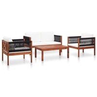 4 Piece Garden Lounge Set Solid Acacia Wood vidaXL