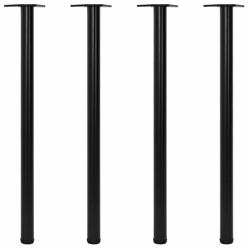 Buy Adjustable Table Legs 4 pcs Black 1100 mm vidaXL MyDeal