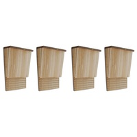 Bat Houses 4 pcs 22x12x34 cm Wood vidaXL