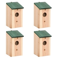 Bird House Nesting Box Wood 4 pcs vidaXL