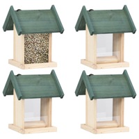 Bird Feeders 4 pcs Firwood vidaXL
