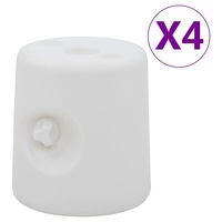 Gazebo Weights 4 pcs PE White vidaXL