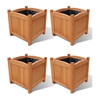 Raised Beds 4 pcs 30x30x30 cm vidaXL