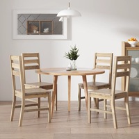 Dining Chairs 4 pcs Solid Acacia Wood vidaXL