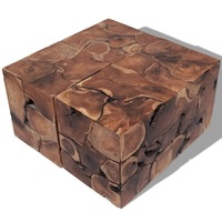 Stools/Coffee Table Solid Teak vidaXL