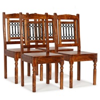 Dining Chairs 4 pcs Solid Wood Classic vidaXL