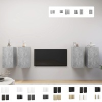 4x TV Cabinets Engineered Wood TV Unit HiFi Storage Multi Colours/Sizes vidaXL