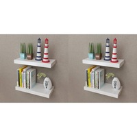 Wall Shelves 4 pcs White 40 cm vidaXL