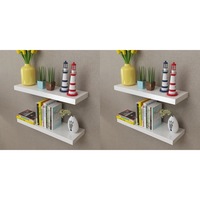 Wall Shelves 4 pcs White 60 cm vidaXL