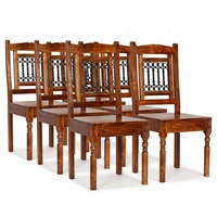 Dining Chairs 6 pcs Solid Wood Classic vidaXL