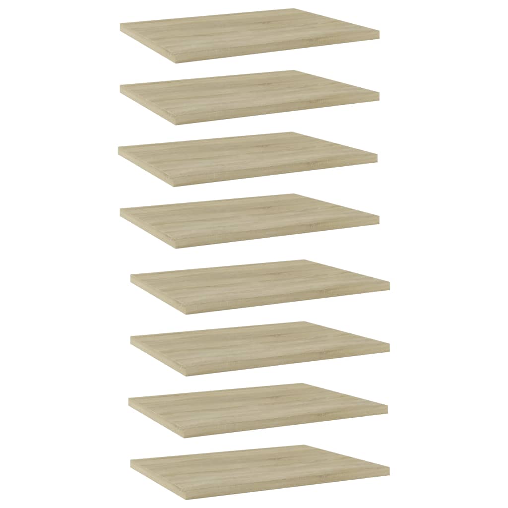 Bookshelf Boards 8 pcs Sonoma Oak 40x30x1.5 cm Engineered Wood vidaXL