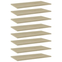 Bookshelf Boards 8 pcs Sonoma Oak 60x30x1.5 cm Engineered Wood vidaXL