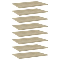 Bookshelf Boards 8 pcs Sonoma Oak 60x40x1.5 cm Engineered Wood vidaXL