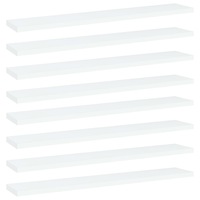 Bookshelf Boards 8 pcs White 60x10x1.5 cm Engineered Wood vidaXL
