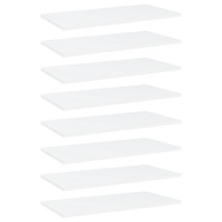Bookshelf Boards 8 pcs White 60x30x1.5 cm Engineered Wood vidaXL