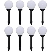 Outdoor Pathway Lamps 8 pcs LED 15 cm with Ground Spike vidaXL