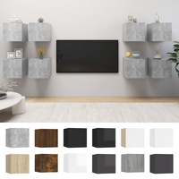 8x Wall Mounted TV Cabinets Stand Hifi Rack Furniture Multi Colours vidaXL