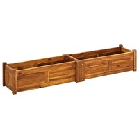 Garden Raised Bed Acacia Wood 150x30x25 cm vidaXL