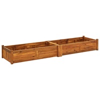 Garden Raised Bed Acacia Wood 200x50x25 cm vidaXL