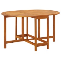 Garden Table 130x90x72 cm Solid Acacia Wood vidaXL