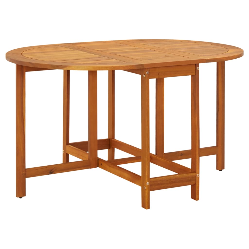 Garden Table 130x90x72 cm Solid Acacia Wood vidaXL