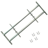 Adjustable Security Grille for Windows with 2 Crossbars 700-1050 mm vidaXL