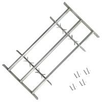 Adjustable Security Grille for Windows with 3 Crossbars 700-1050 mm vidaXL