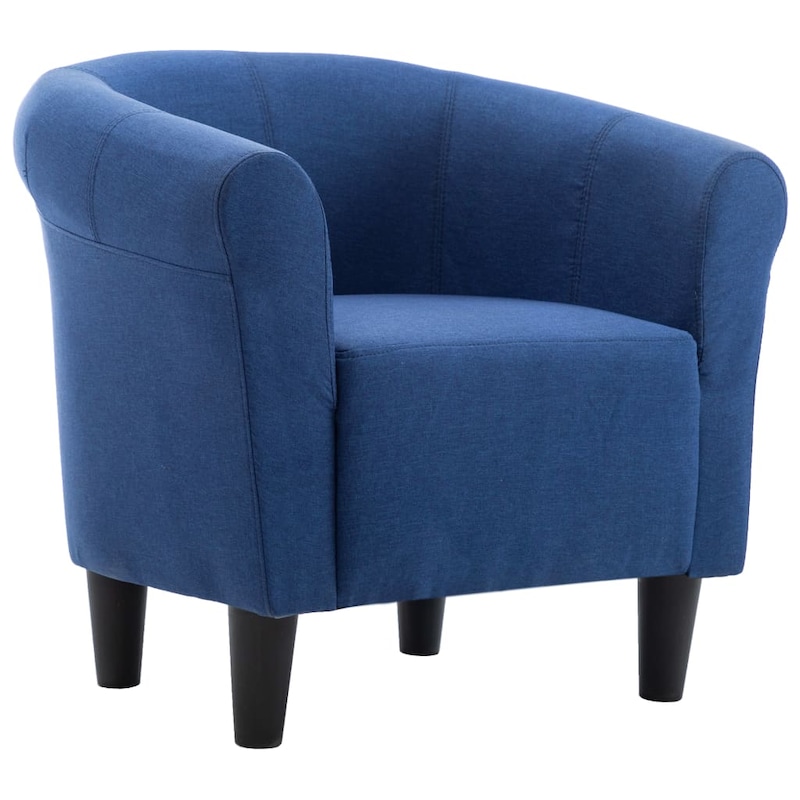 Buy Armchair Blue Fabric - MyDeal