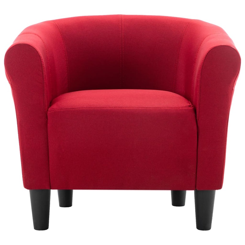 Buy Armchair Wine Red Fabric MyDeal