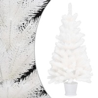 Artificial Christmas Tree Lifelike Needles White 90 cm vidaXL