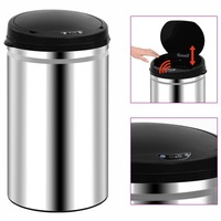 Automatic Sensor Dustbin 40 L Stainless Steel vidaXL
