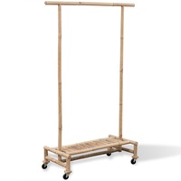 Bamboo Clothes Rack vidaXL
