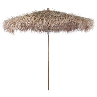 Bamboo Garden Parasol with Banana Leaf Roof 210 cm vidaXL
