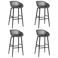 Bar Chairs 4 pcs Grey vidaXL