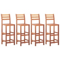 Bar Chairs 4 pcs Solid Acacia Wood vidaXL