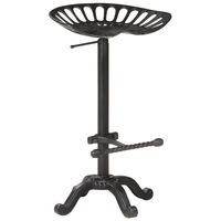 Bar Stool Black Cast Iron vidaXL