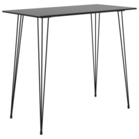 Bar Table Black 120x60x105 cm vidaXL