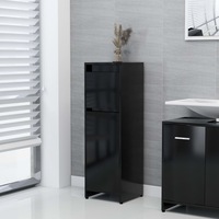 Bathroom Cabinet Black 30x30x95 cm Engineered Wood vidaXL